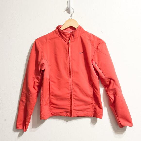 Nike Jacket Small Coral Orange Pink Full Zip Sphere Dry Active Performance - Picture 1 of 8